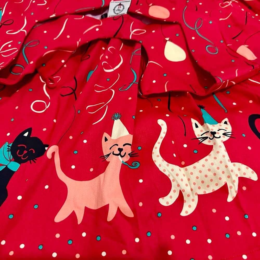 Cat Birthday swing dress. Size Large. Banned Apparel UK